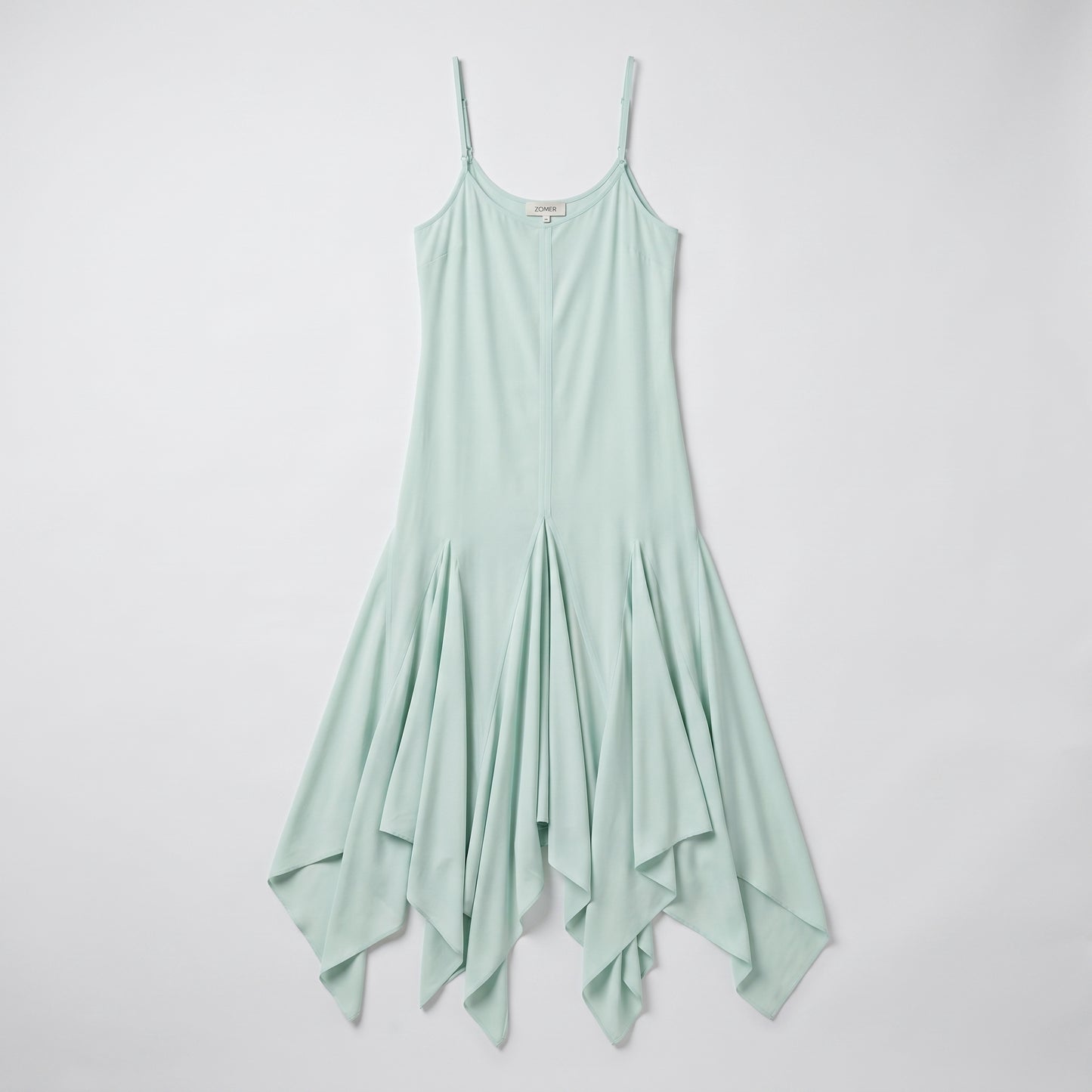 Asymmetric Hem Slip Dress