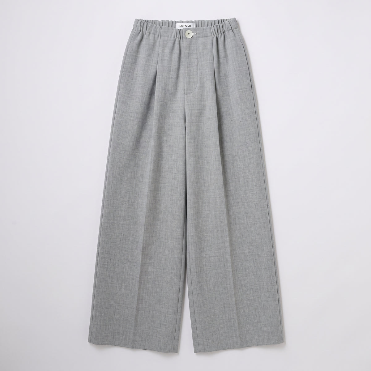 Tailored Grey Wide-Leg Trousers