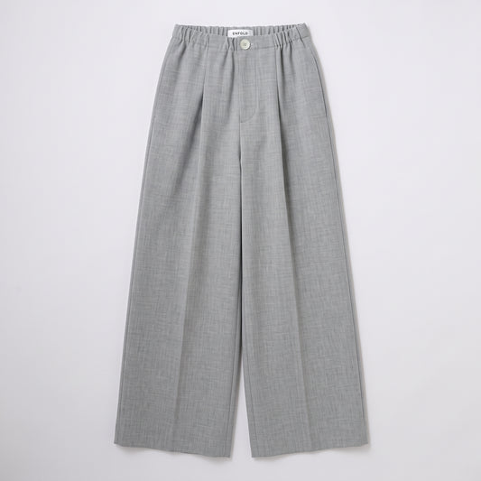 Tailored Grey Wide-Leg Trousers