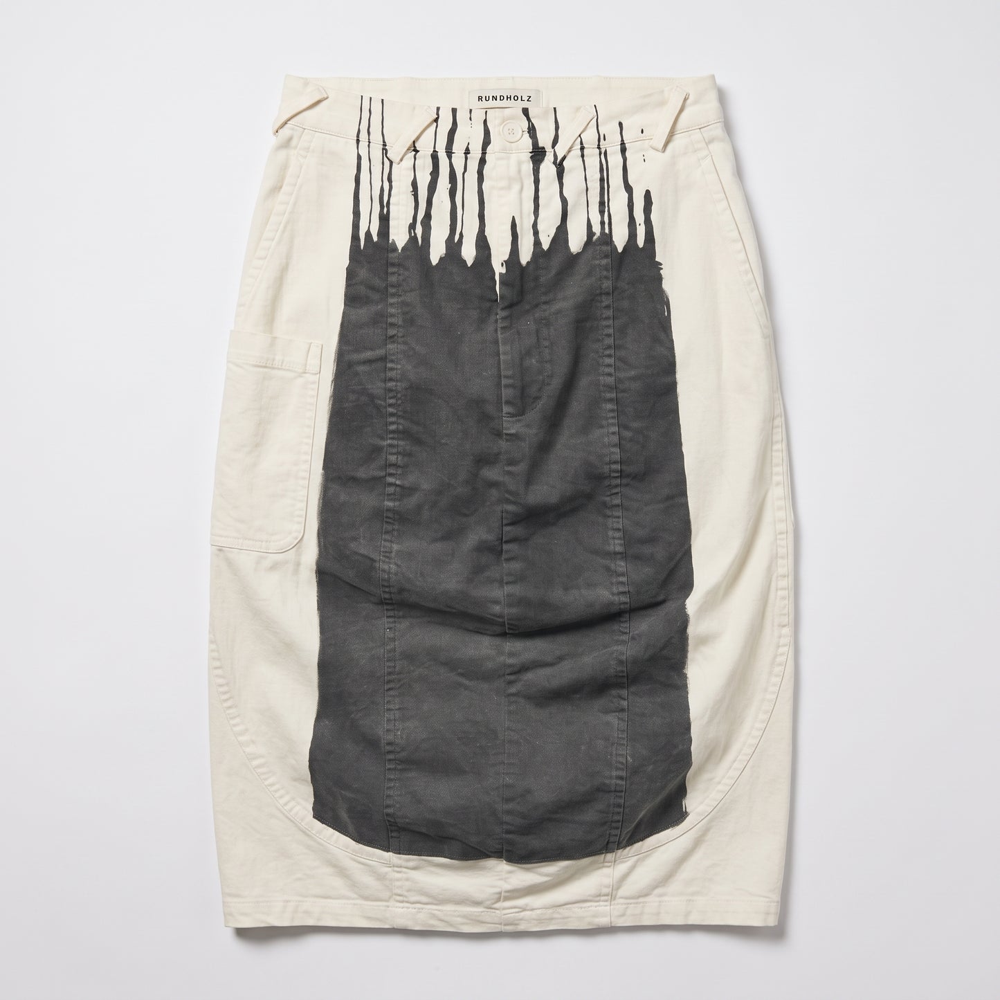 Abstract Paint Splatter Skirt