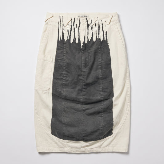 Abstract Paint Splatter Skirt