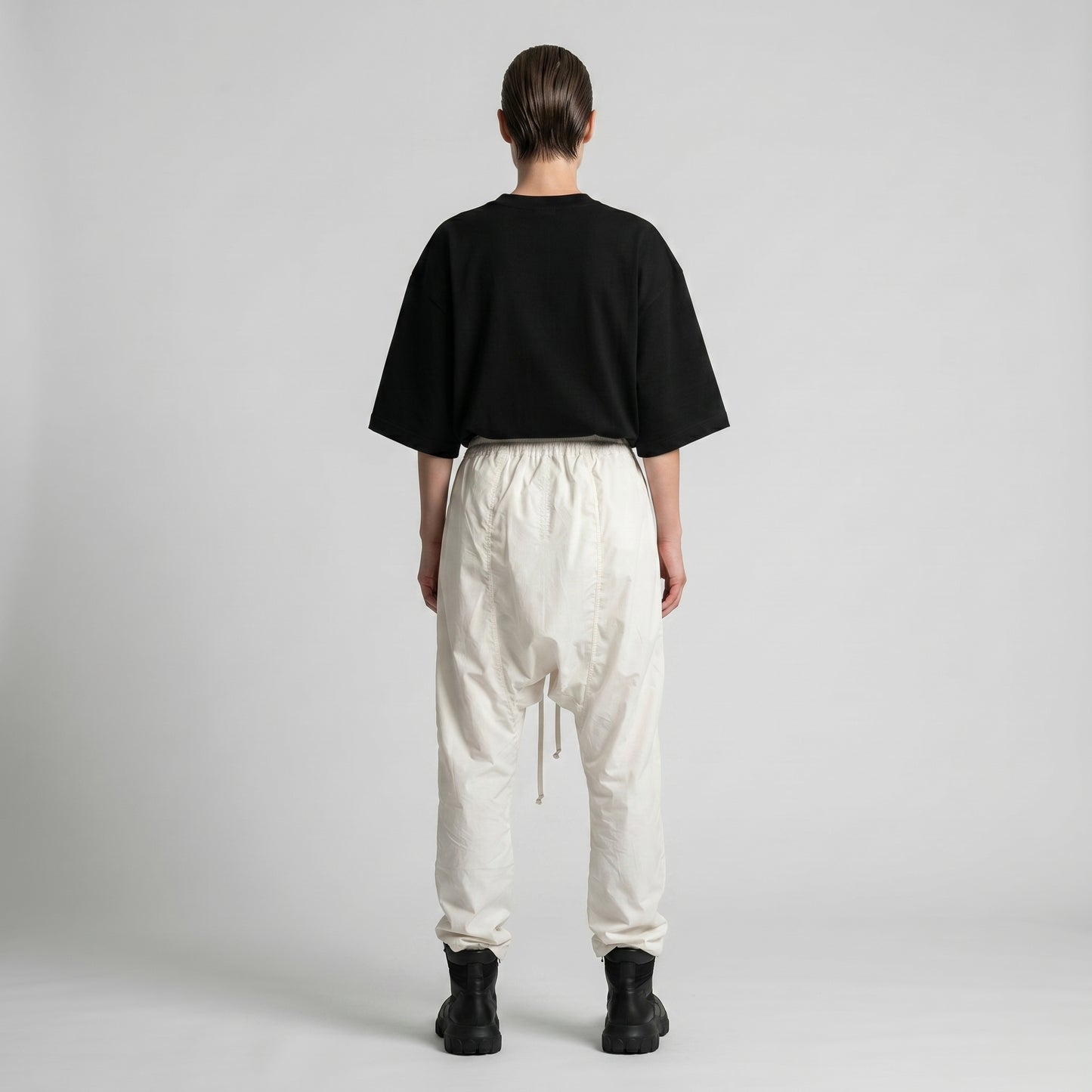 Drop Crotch Drawstring Trousers