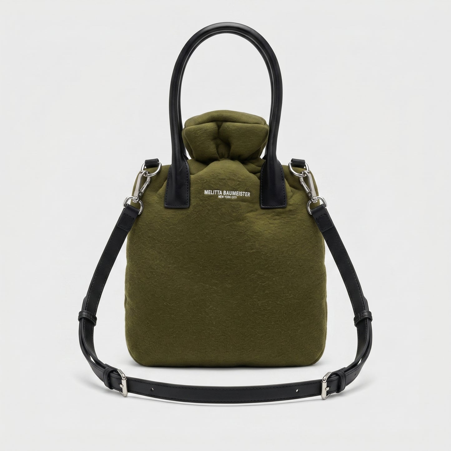 Fleece Drawstring Crossbody Bag