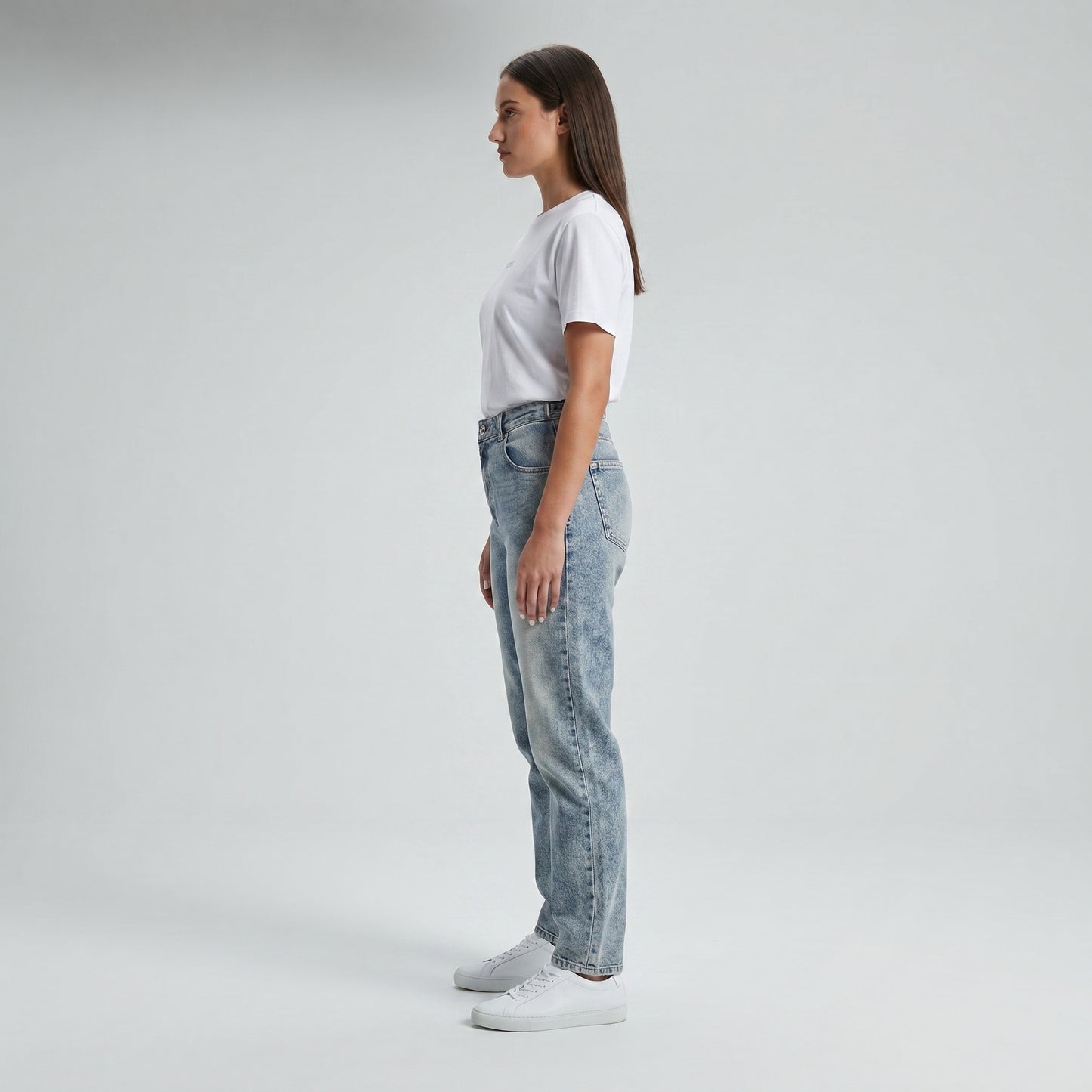 Vintage Wash Slim Denim Jeans