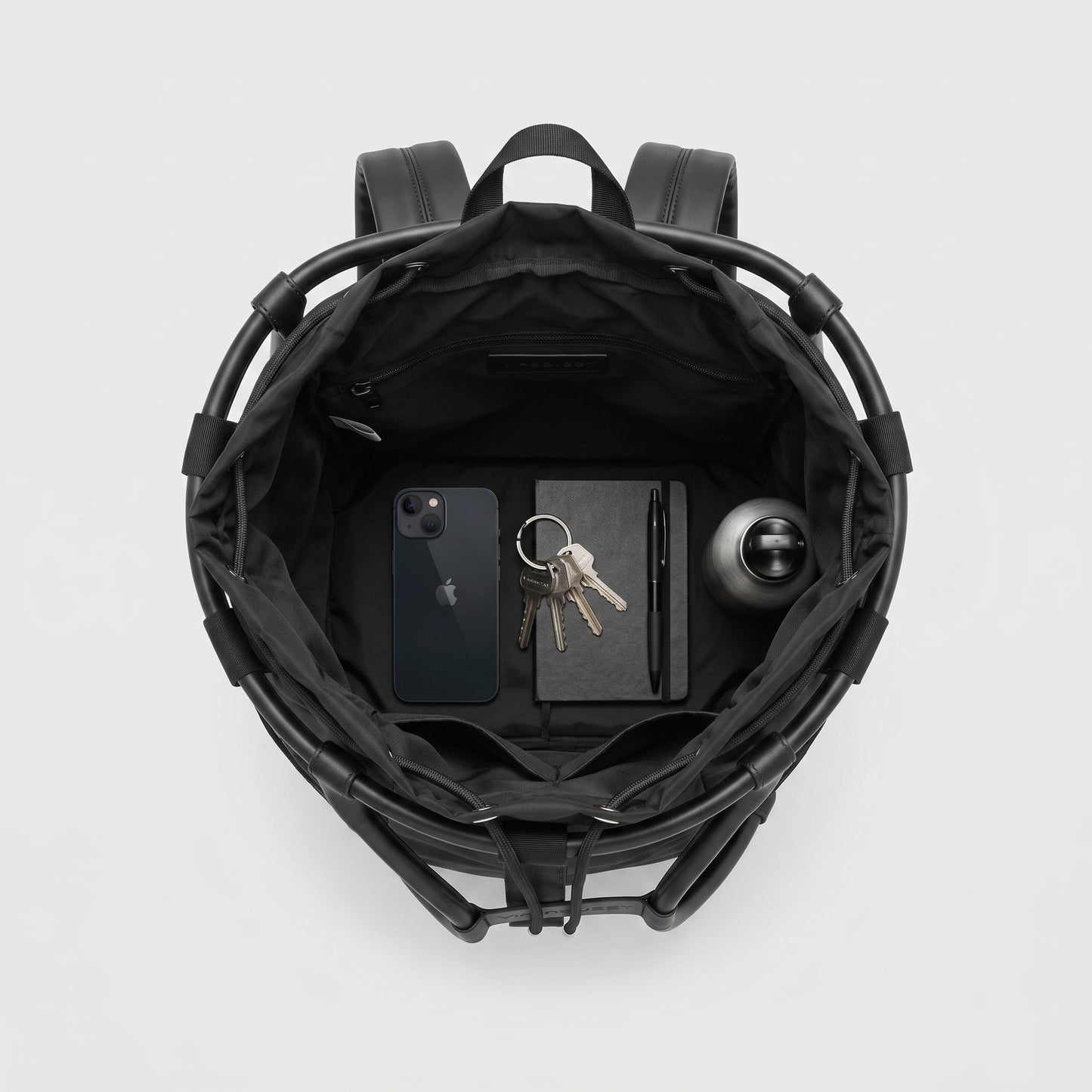 Architectural Structured Nylon Backpack