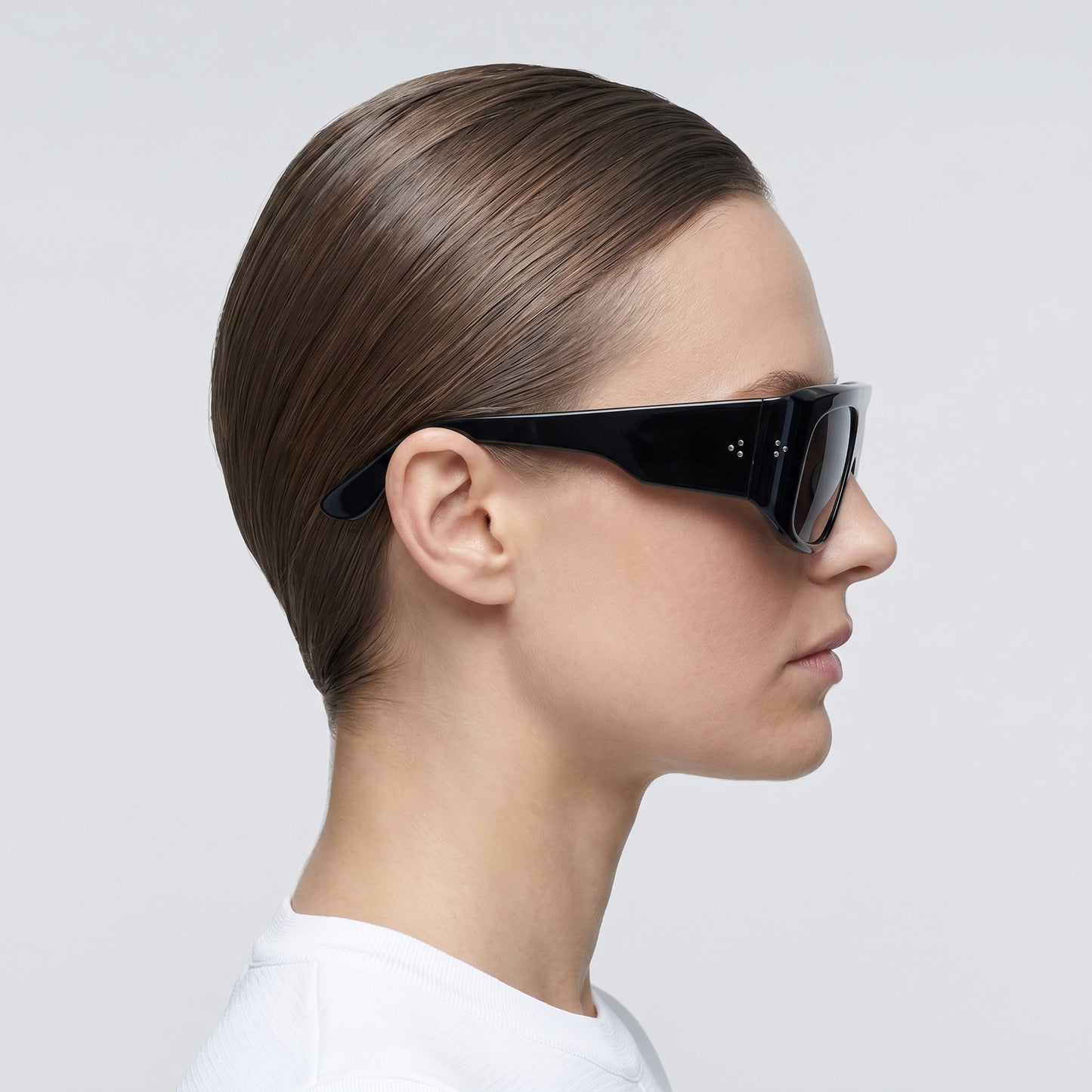 Oversized Acetate Shield Sunglasses