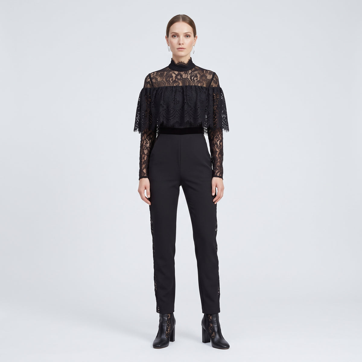 Elegant Black Lace Jumpsuit