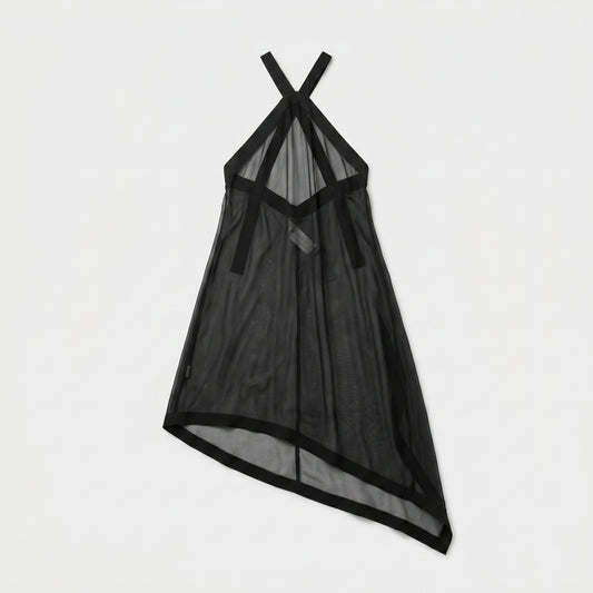 Sheer Asymmetric Halter Top