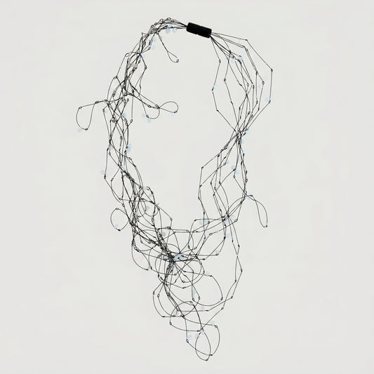 Artisanal Sculptural Wire Necklace