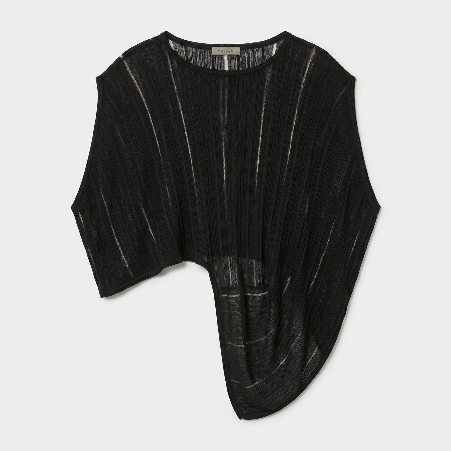 Asymmetrical Ribbed Knit Top