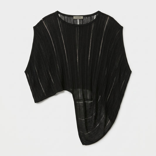 Asymmetrical Ribbed Knit Top