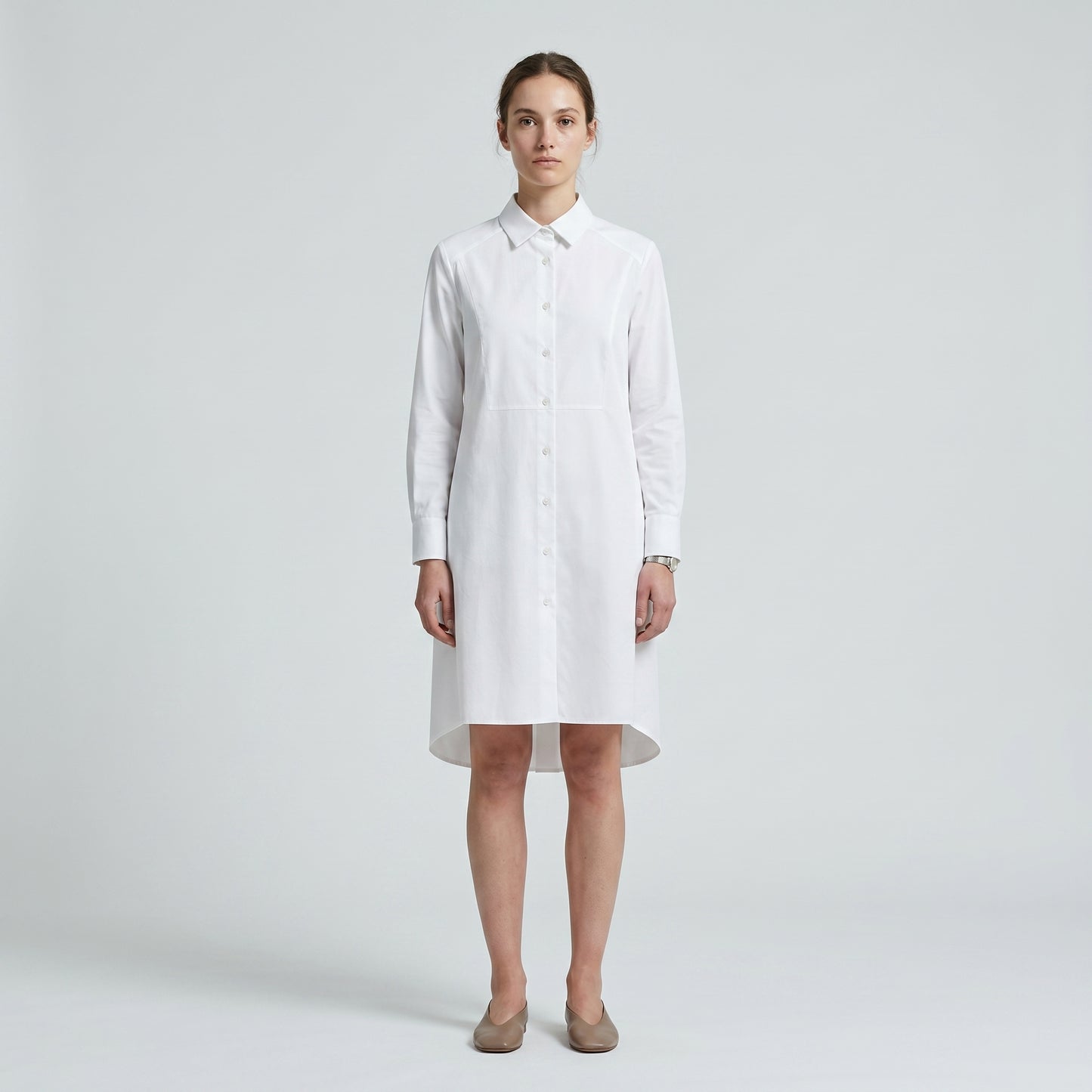 Essential Crisp White Shirtdress