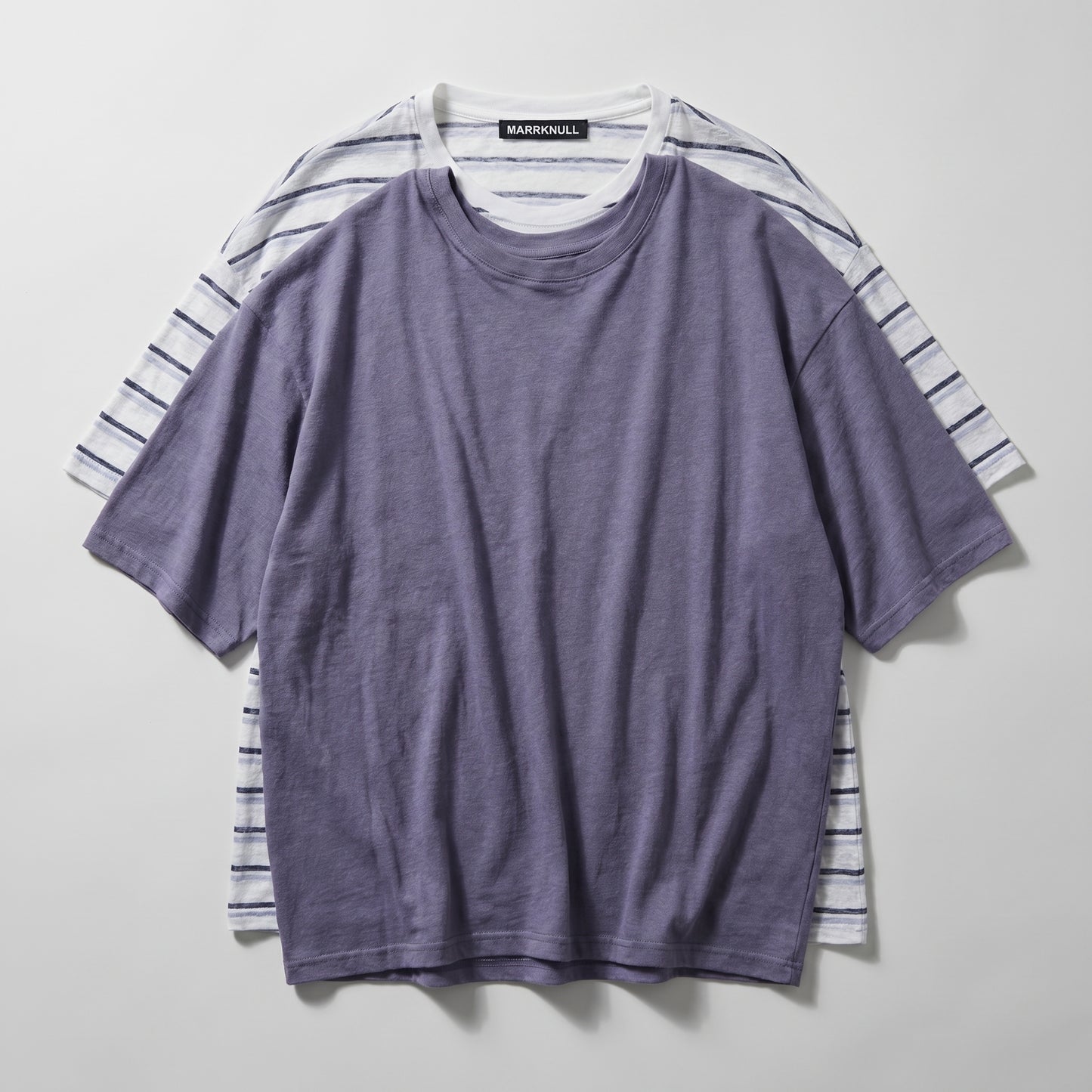 Layered Oversized Striped T-Shirt