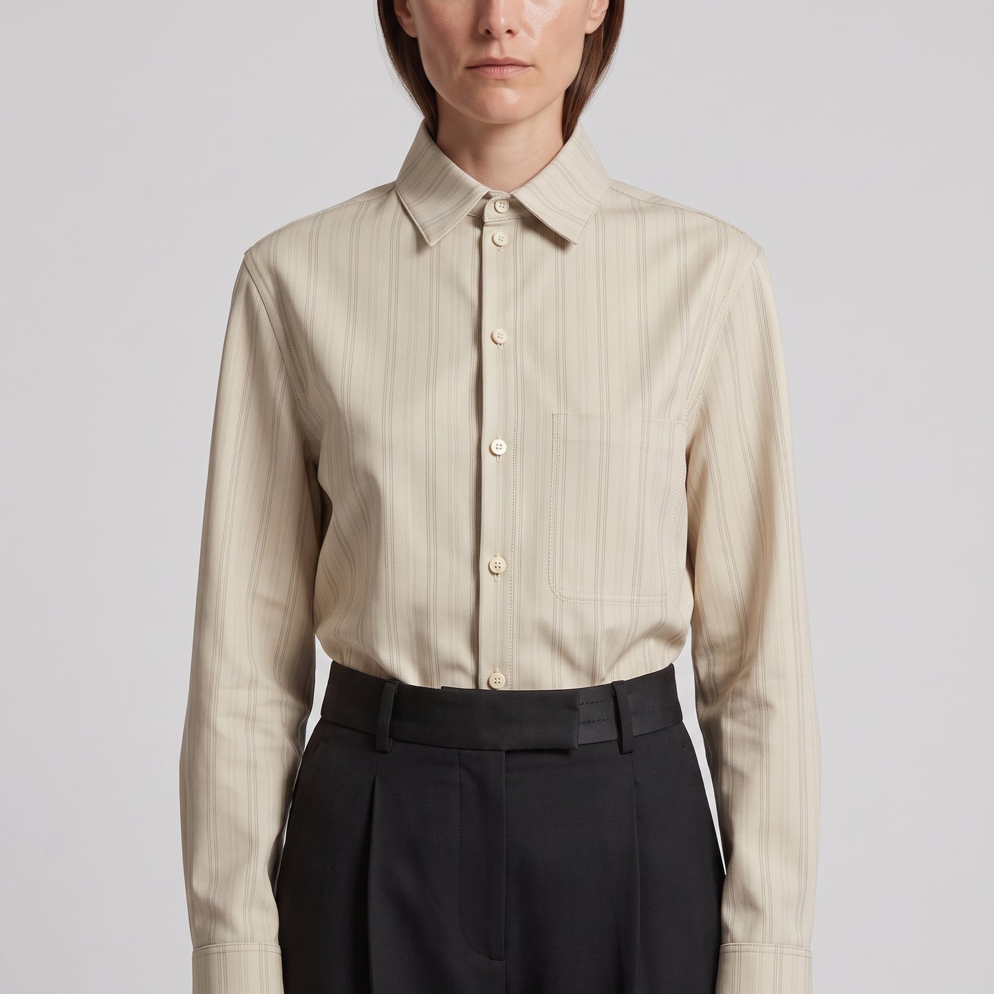 Tailored Striped Cotton Shirt