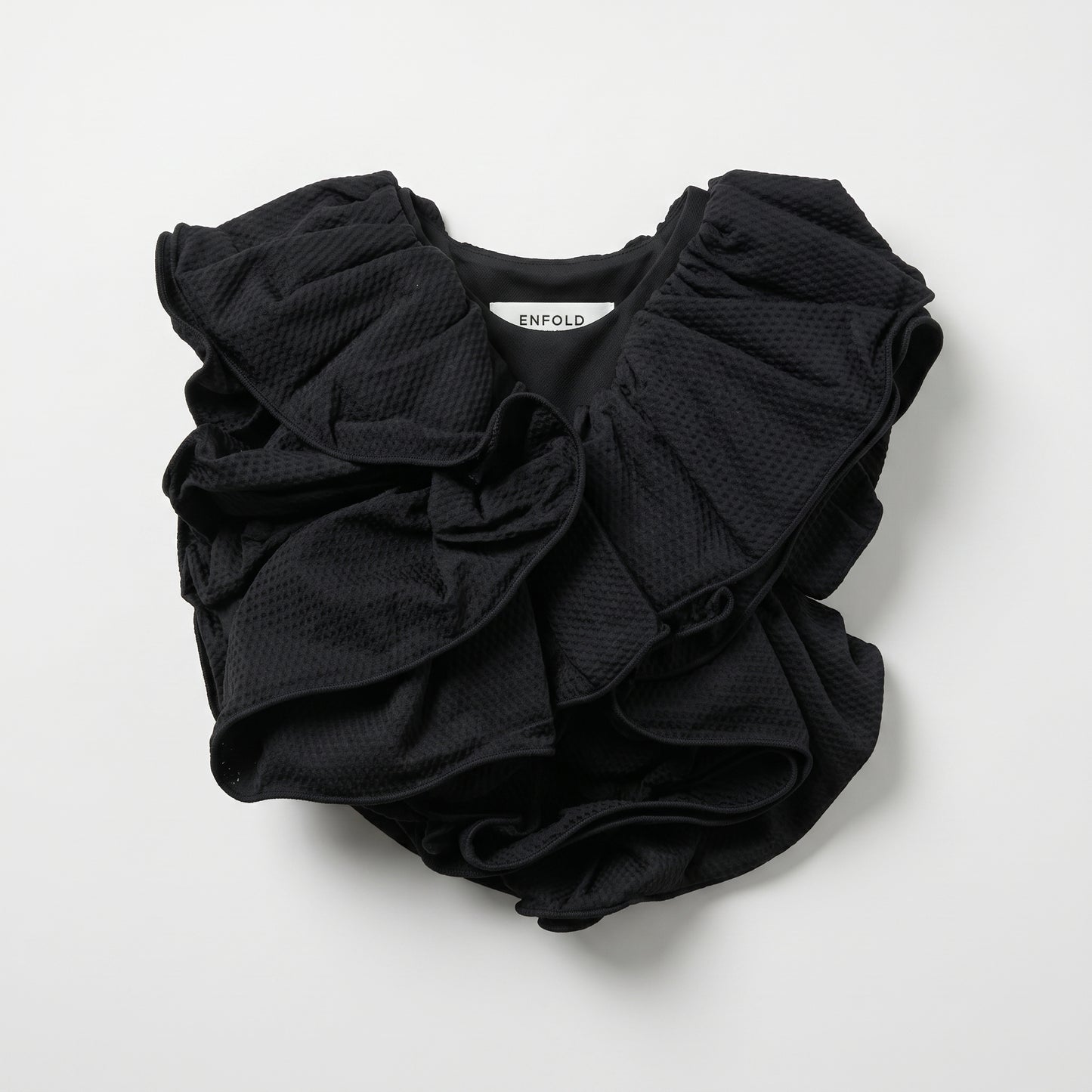 Dramatic Ruffled Textured Top