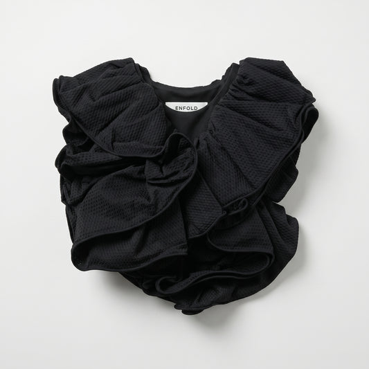 Dramatic Ruffled Textured Top