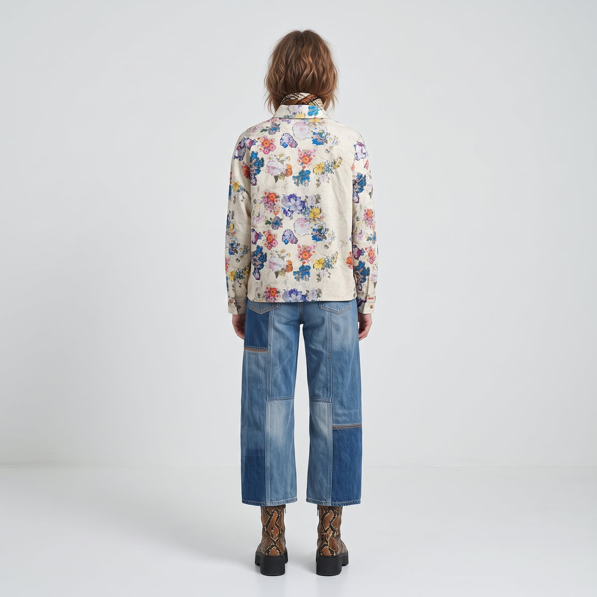 Floral Print Button-Down Shirt