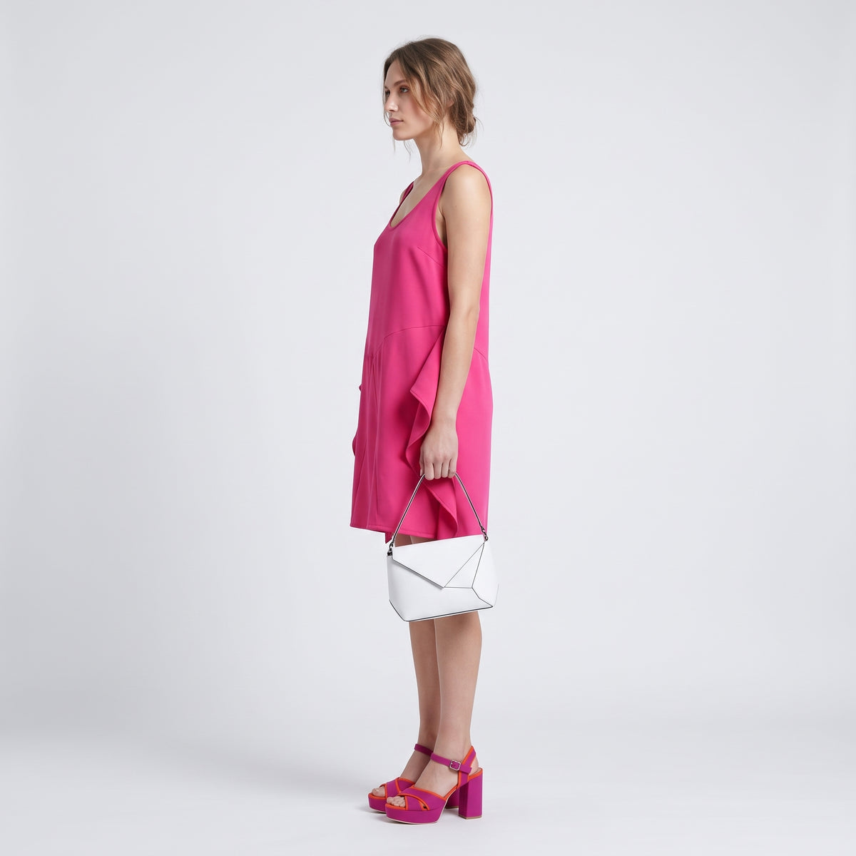 Vibrant Structured Sculpted Mini Dress