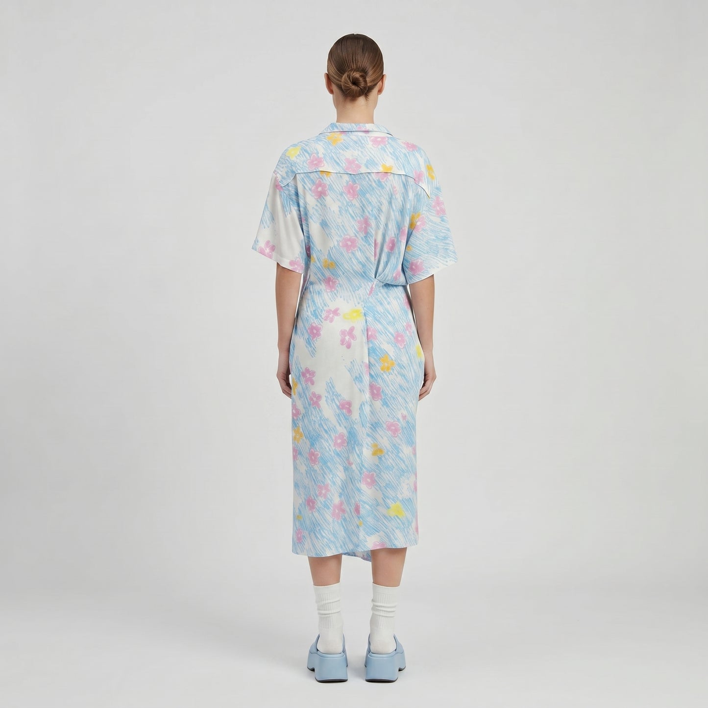 Floral Print Shirt Dress