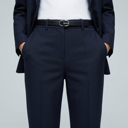 Tailored High-Rise Slim Trousers