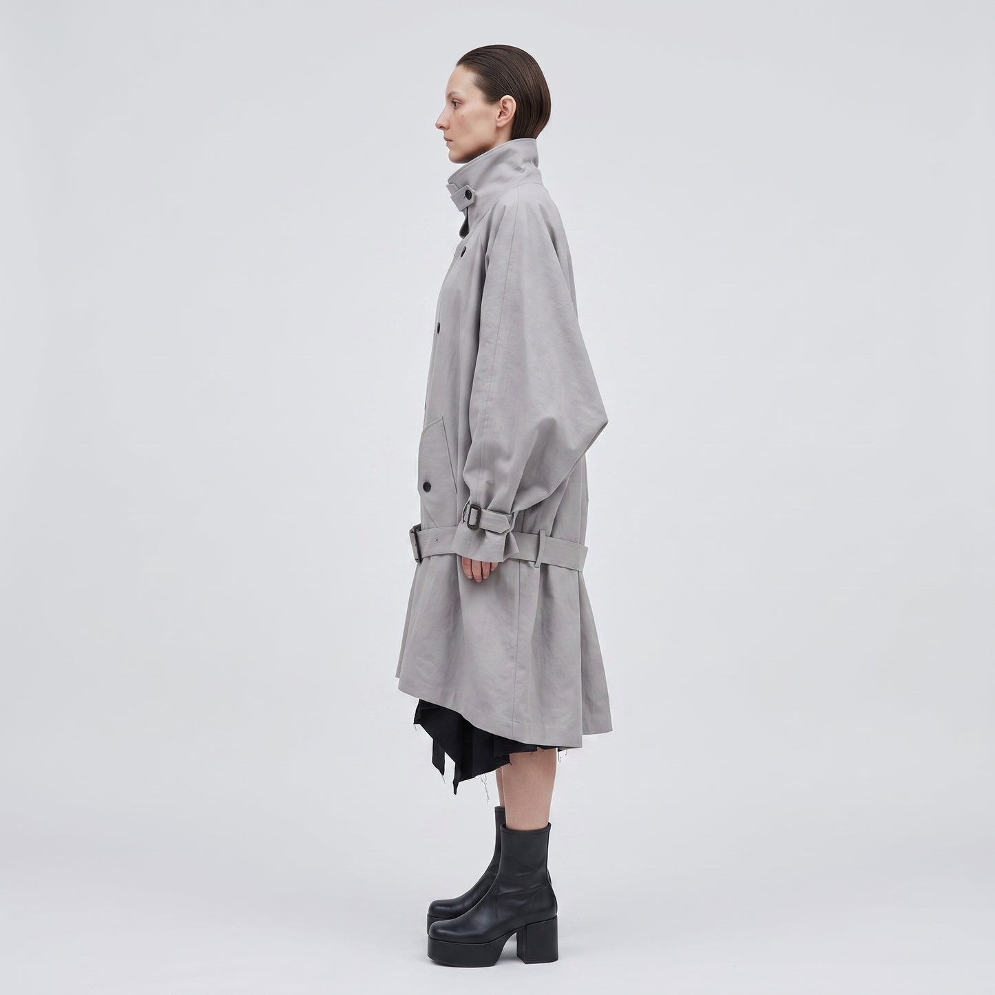 Double-Breasted Structured Utility Trench