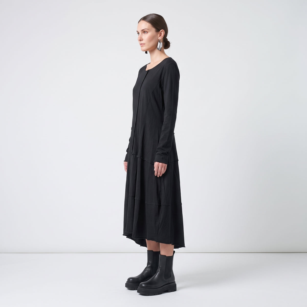 Asymmetric Cotton Jersey Tunic