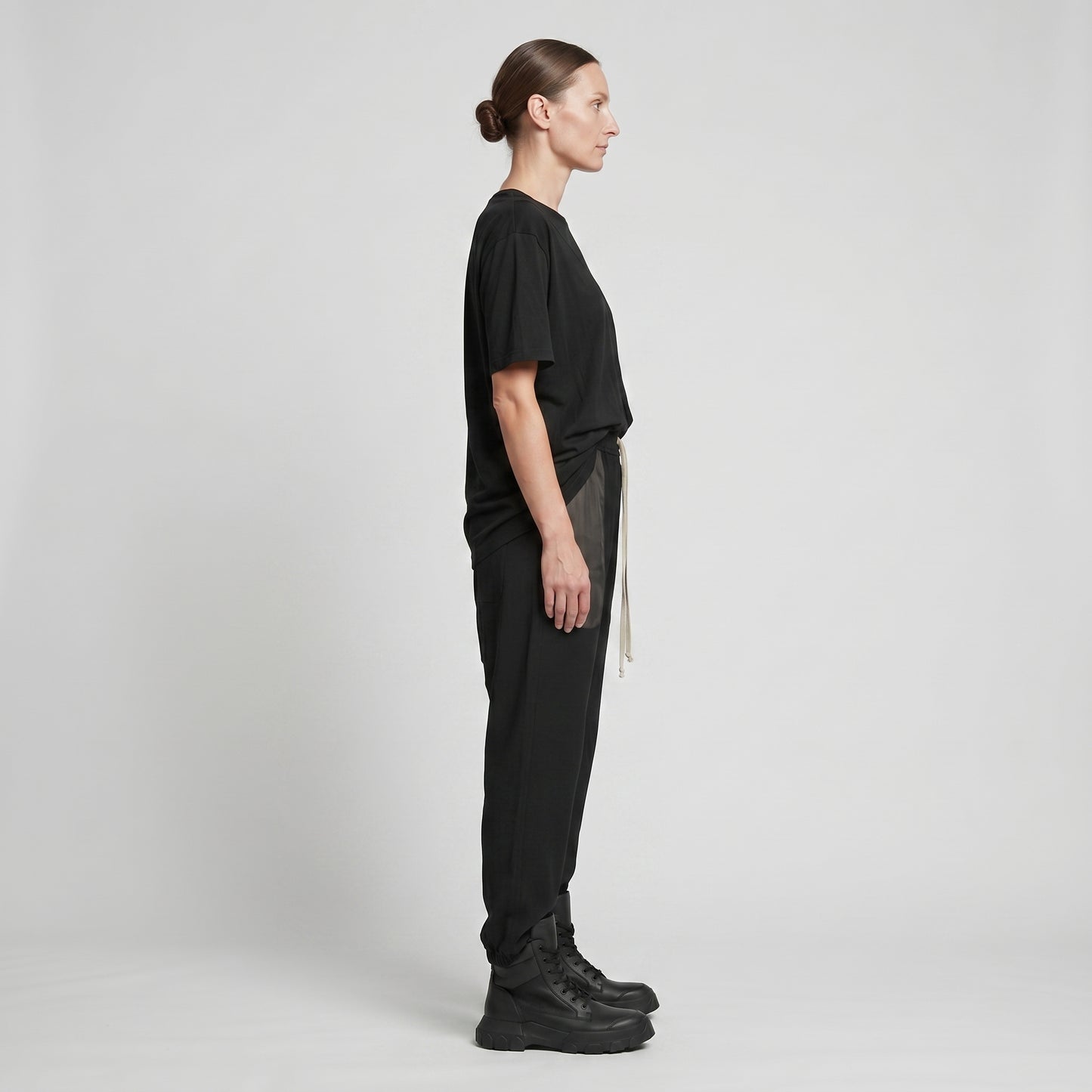 Drop Crotch Drawstring Trousers