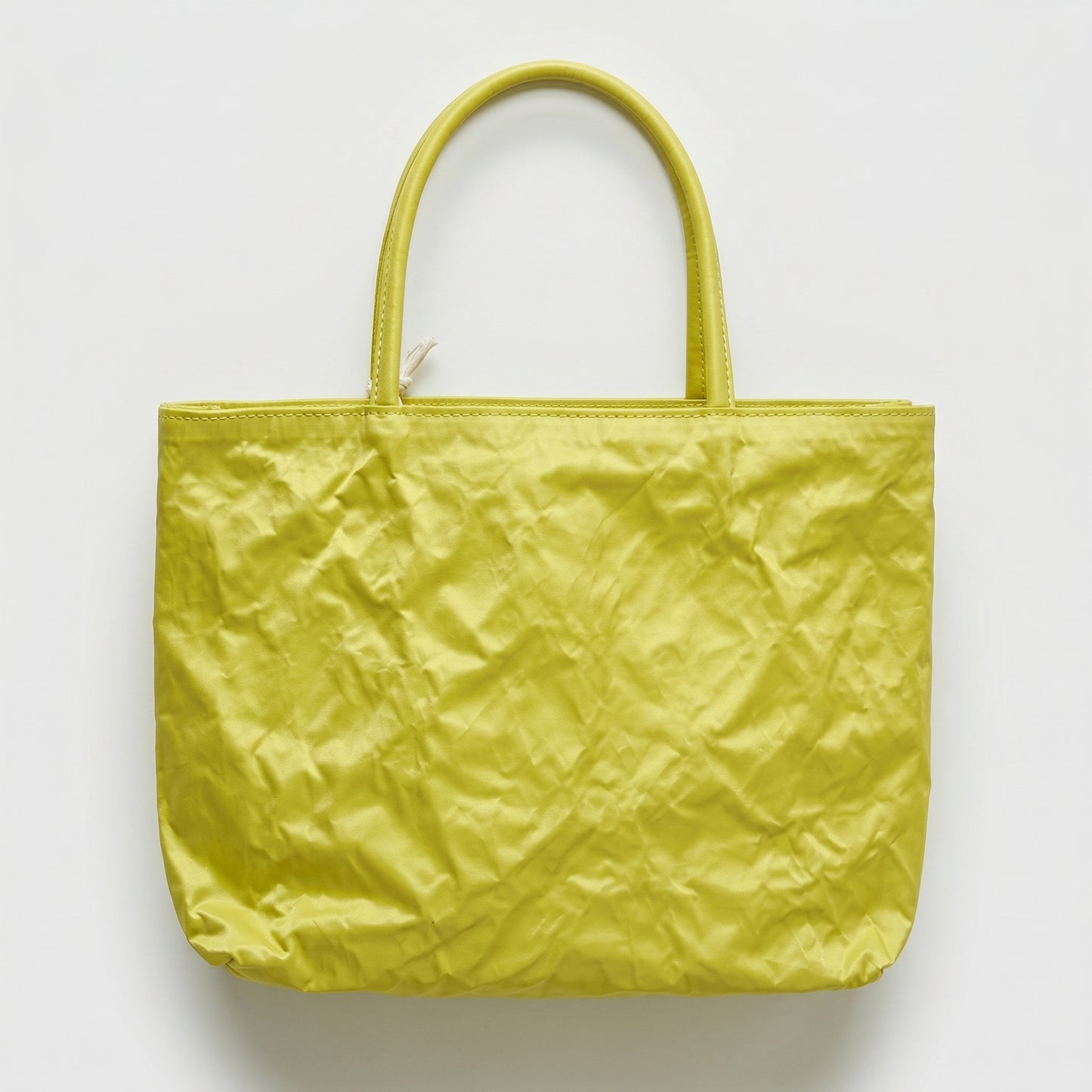 Crinkled Chartreuse Tote Bag