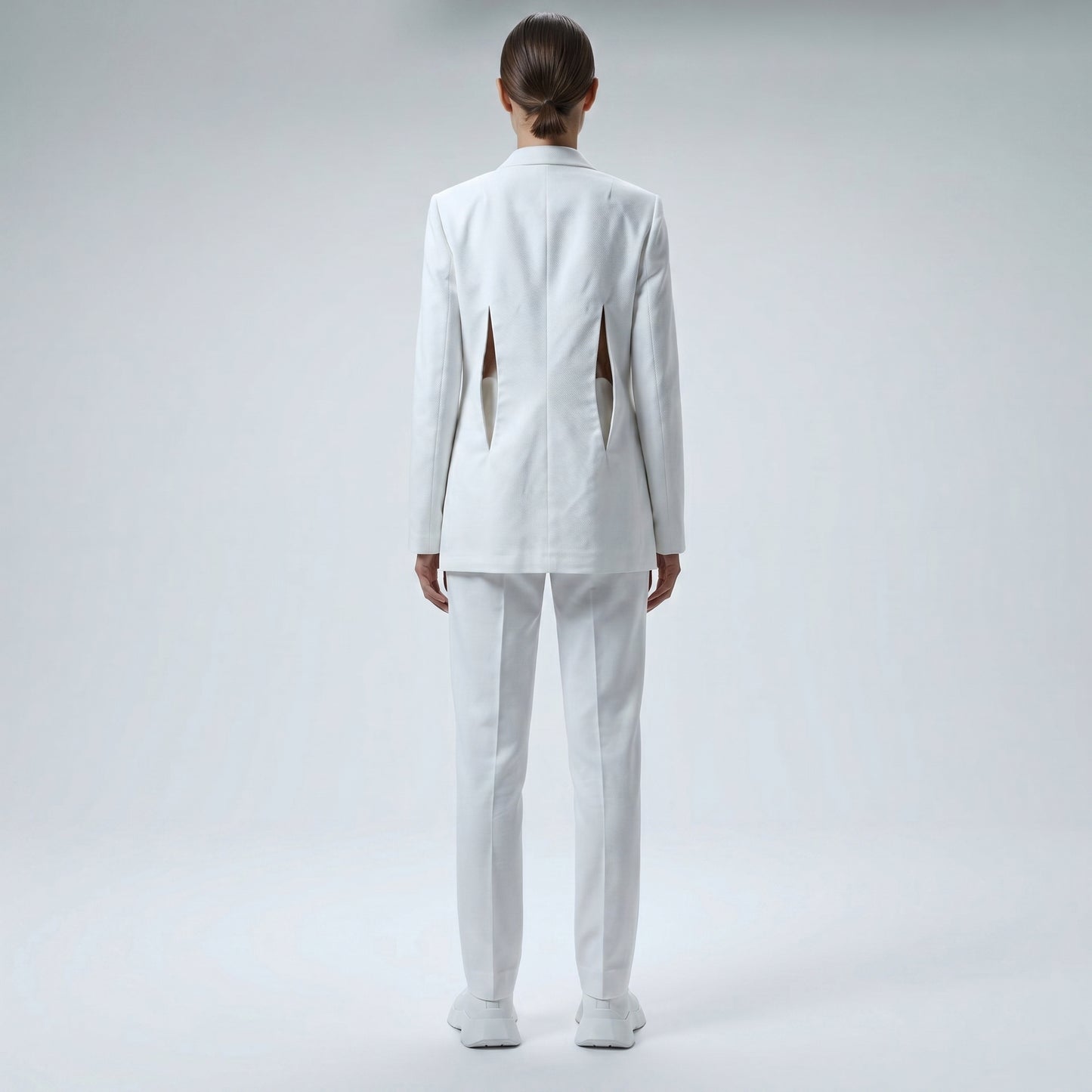 Tailored White Statement Blazer