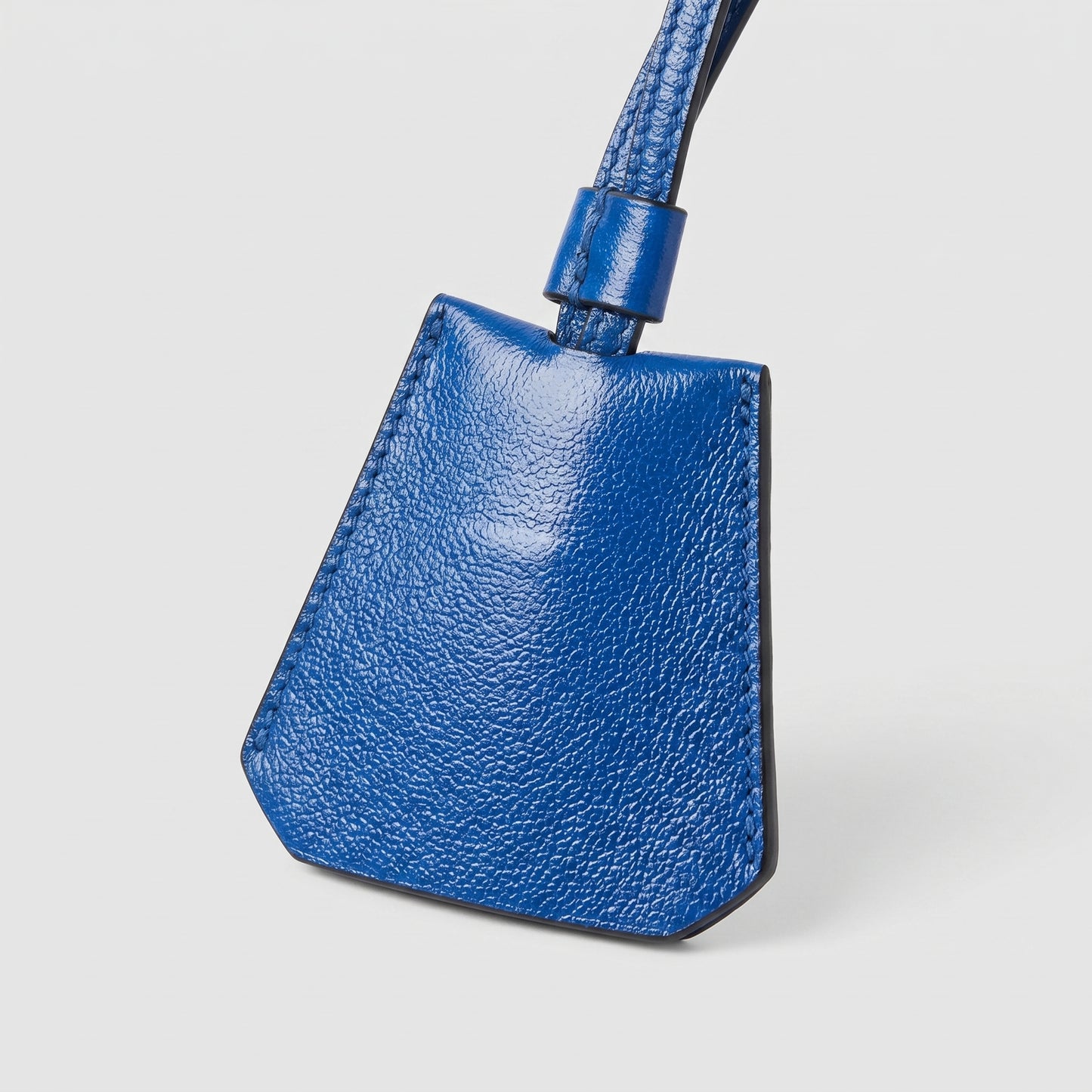 Blue Leather Key Holder Strap