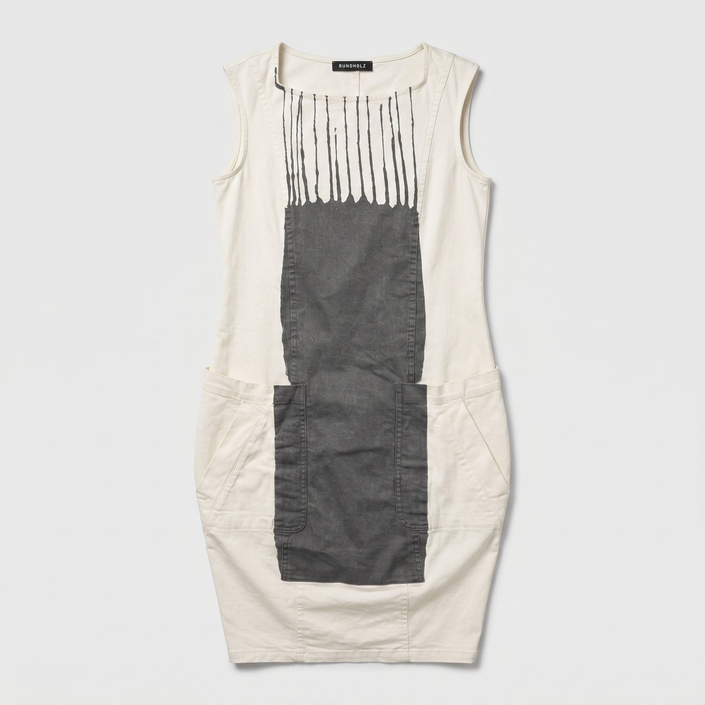 Abstract Print Sleeveless Dress