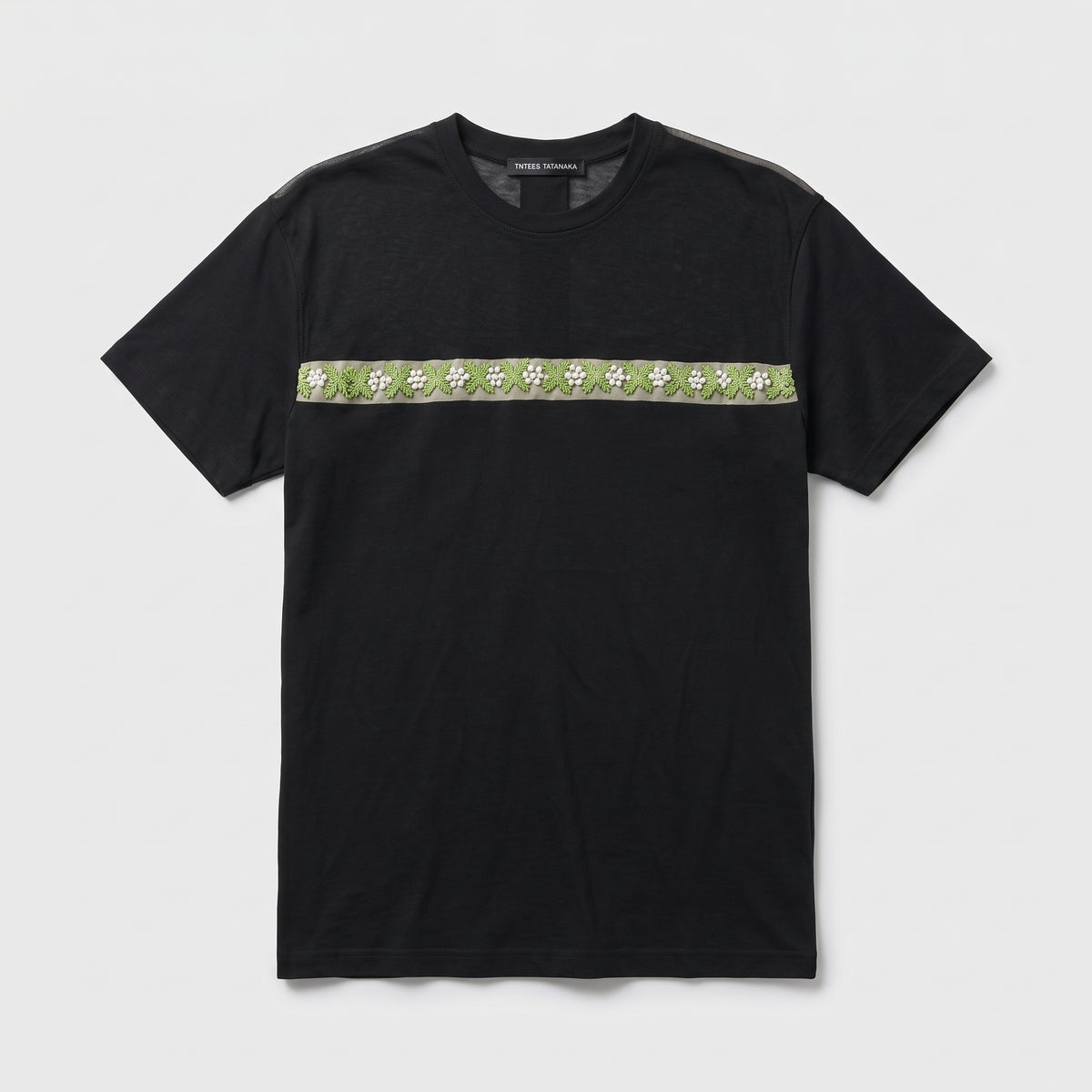 Embroidered Floral Detail T-Shirt
