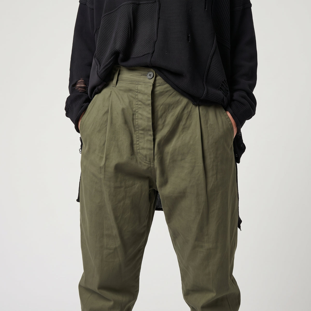 Utility Cargo Trousers in Khaki