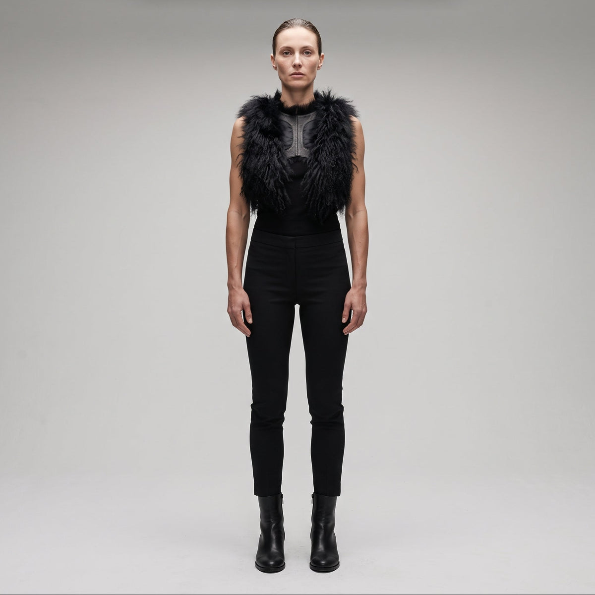 Luxurious Shaggy Shearling Vest
