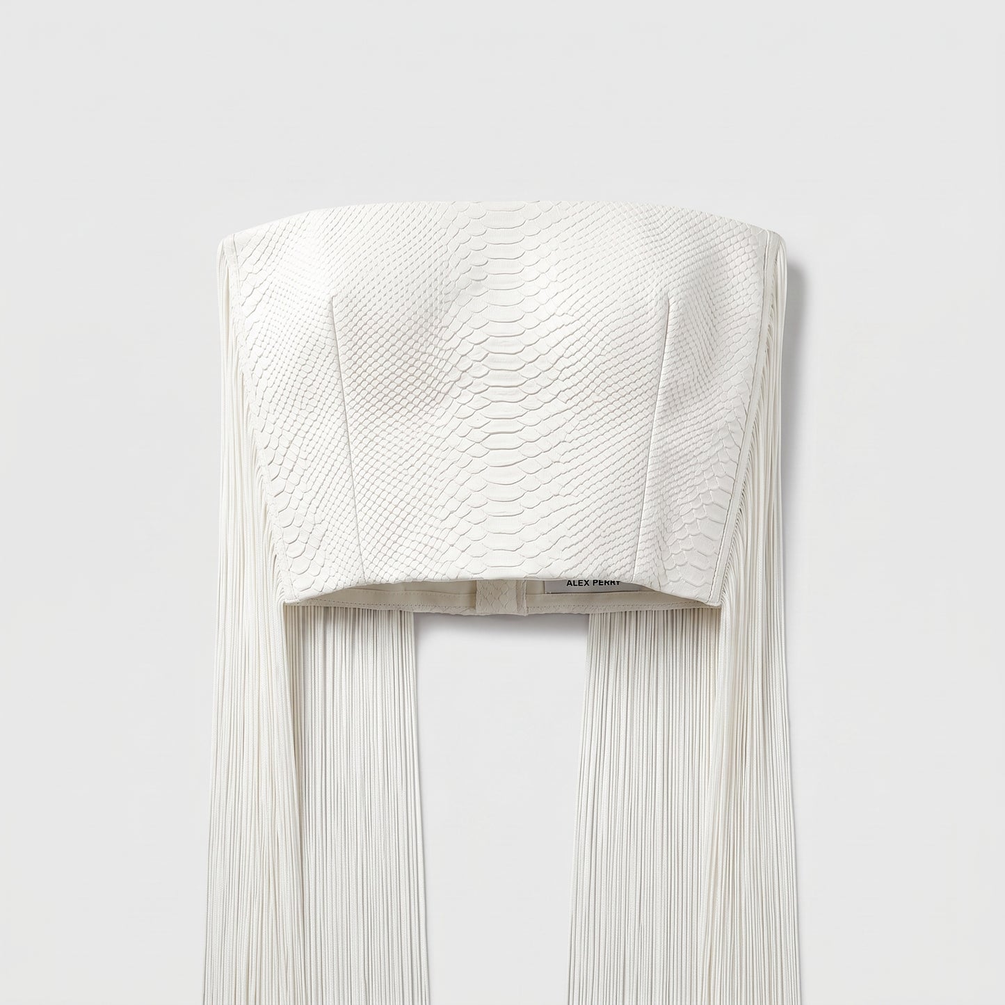 Structured Fringed Bandeau Top