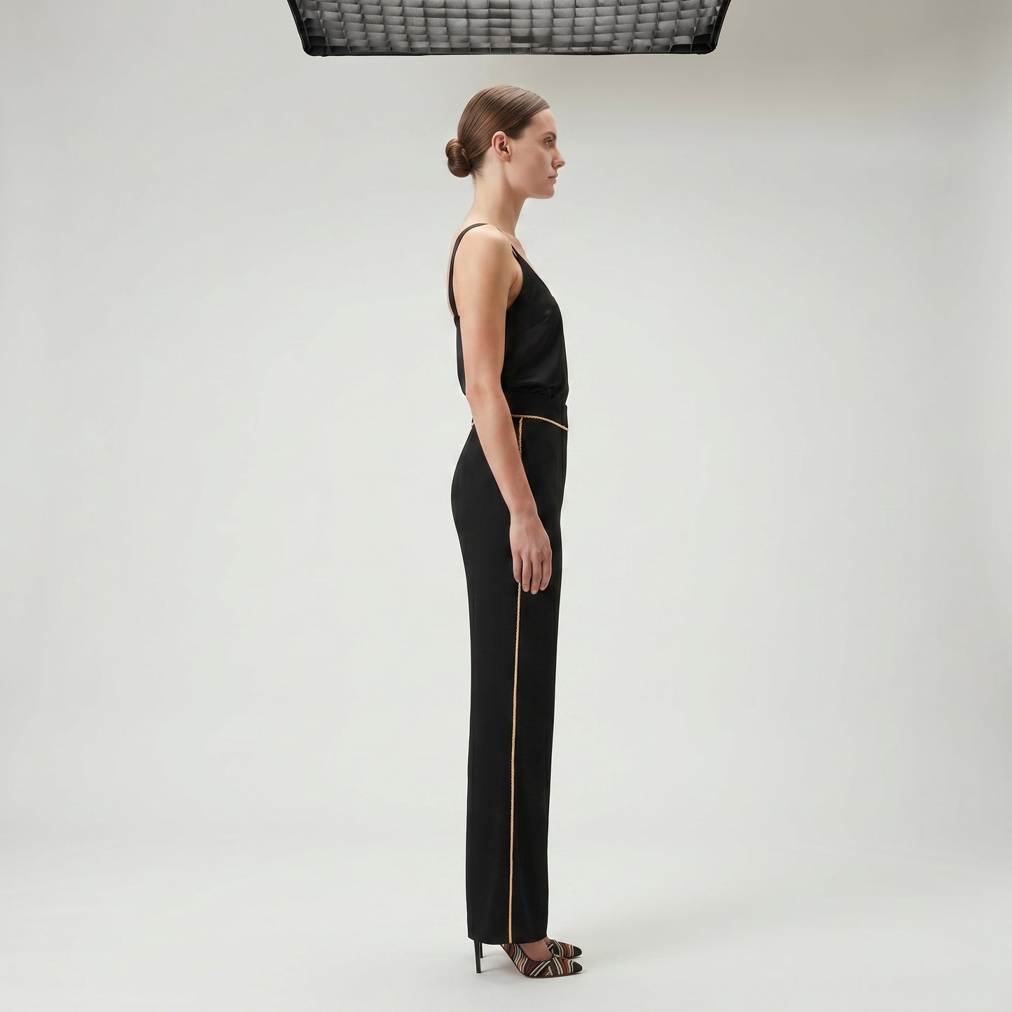 Gold Trim Tailored Trousers