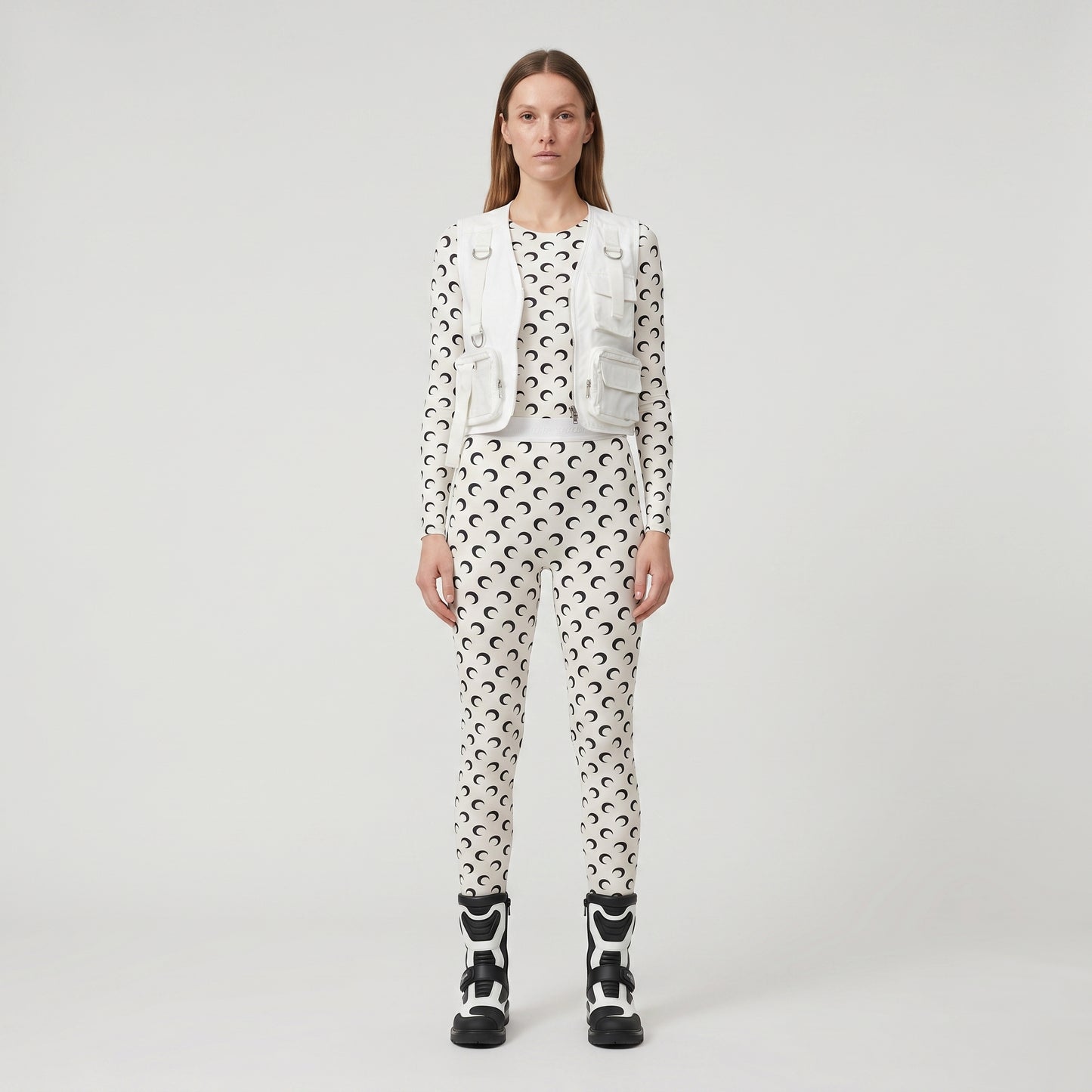 Moon Print Stretch Leggings