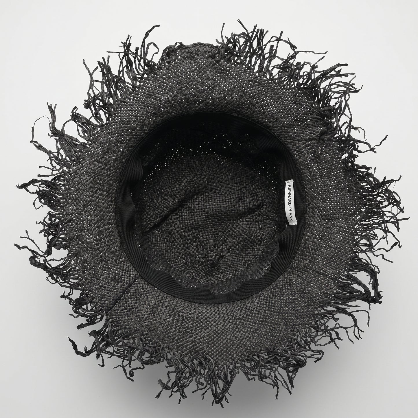 Fringed Woven Straw Bucket Hat