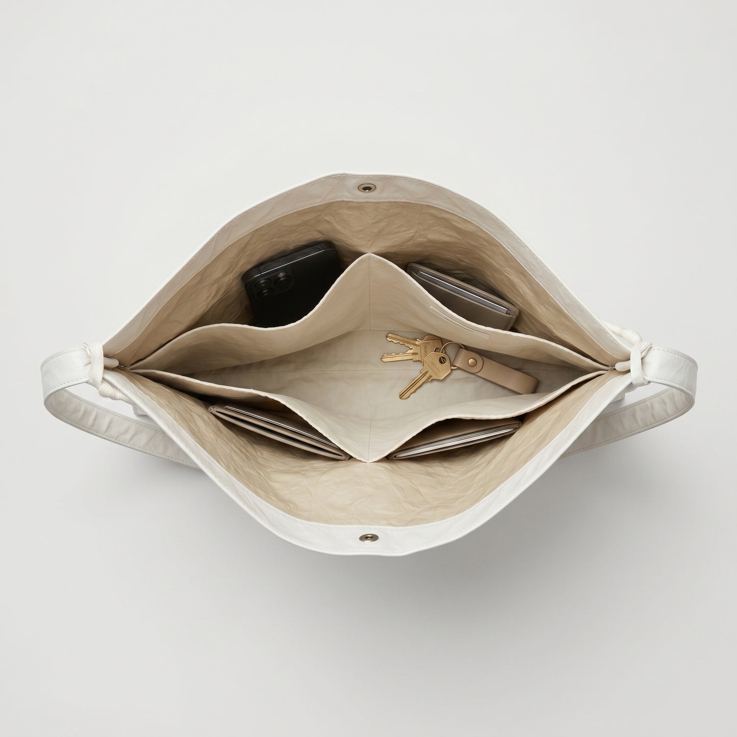 Minimalist Crinkled Shoulder Bag