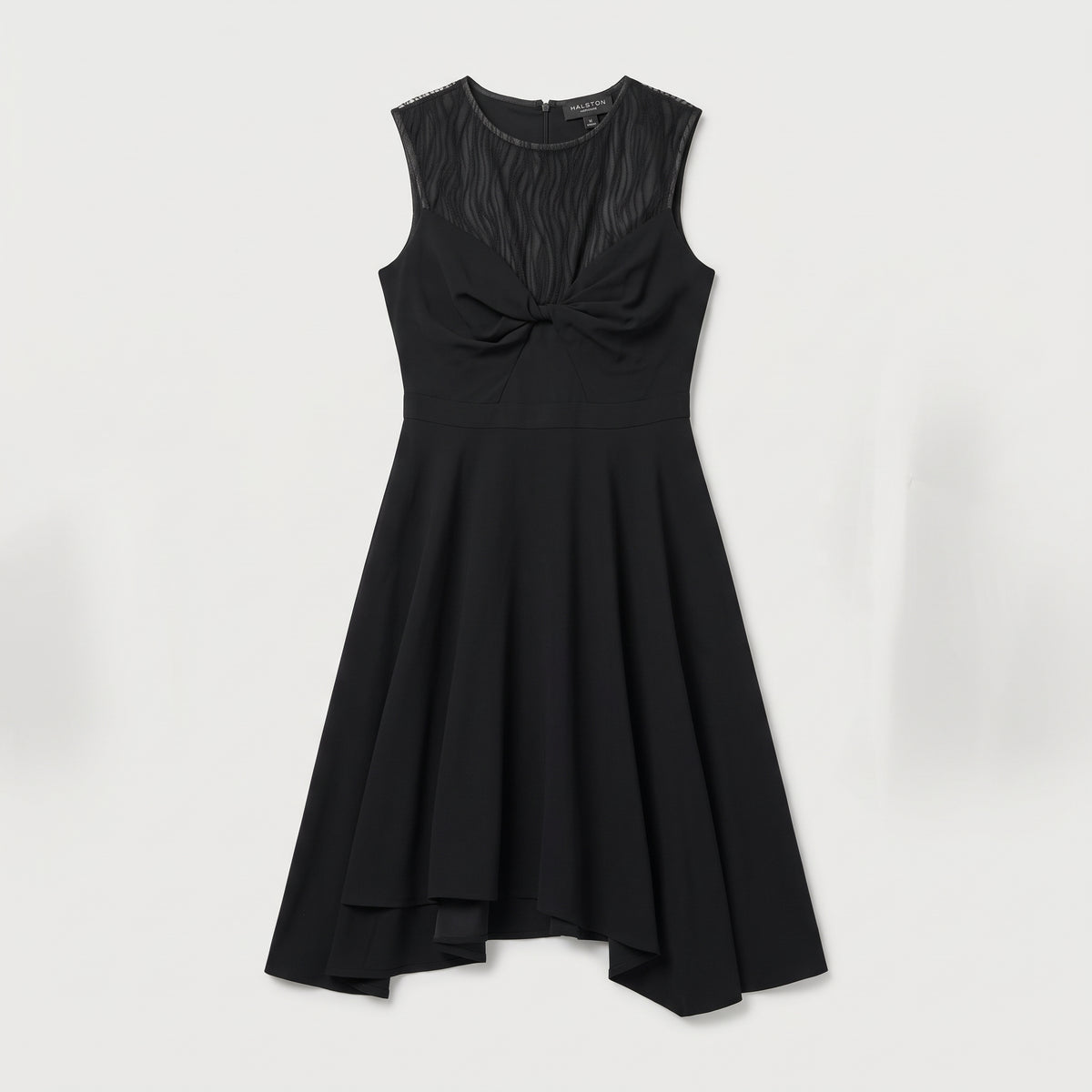 Sleeveless Twist Front Midi Dress