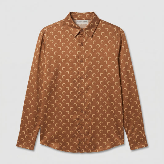 Monogram Printed Silk Shirt