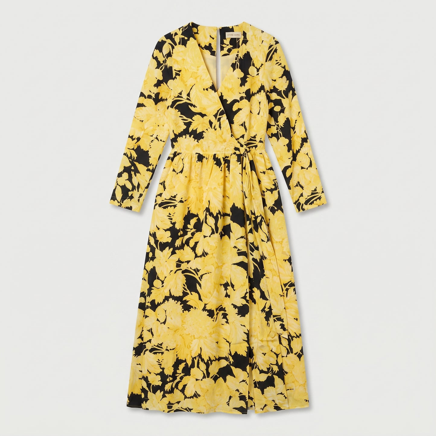 Floral Wrap Midi Dress
