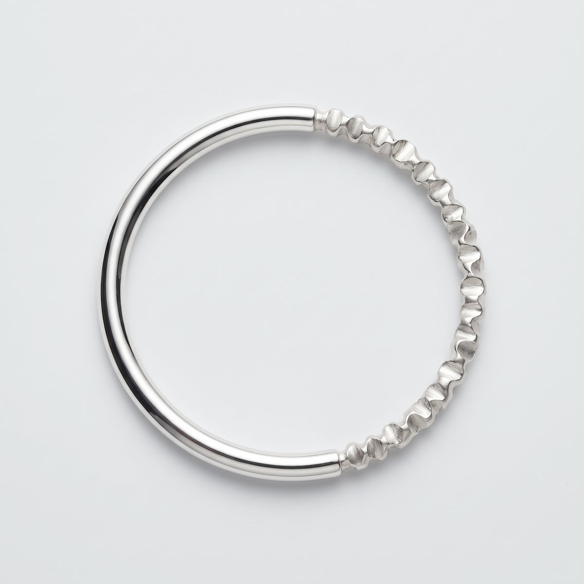 Textured Minimalist Silver Ring