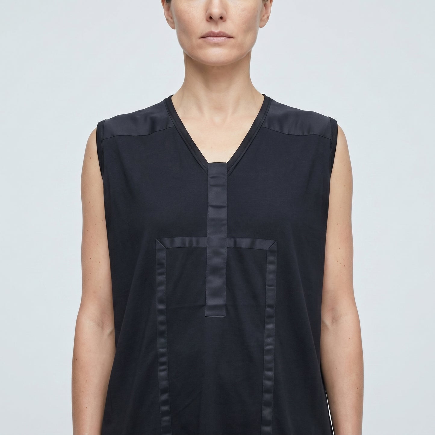 Minimalist Geometric Sleeveless Top