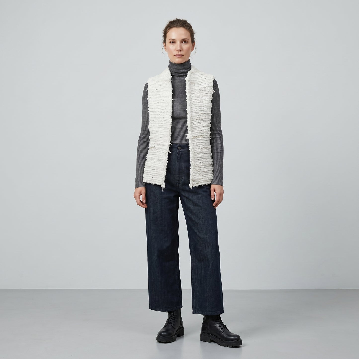 Artisanal Textured Knit Vest
