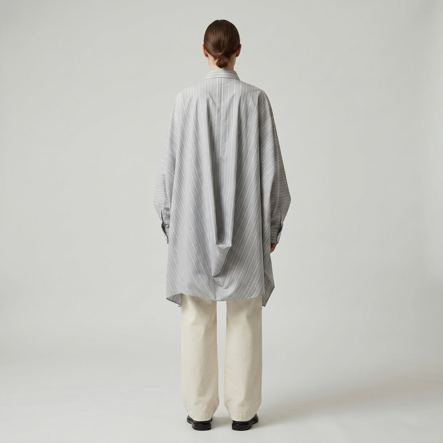 Oversized Striped Cotton Shirt