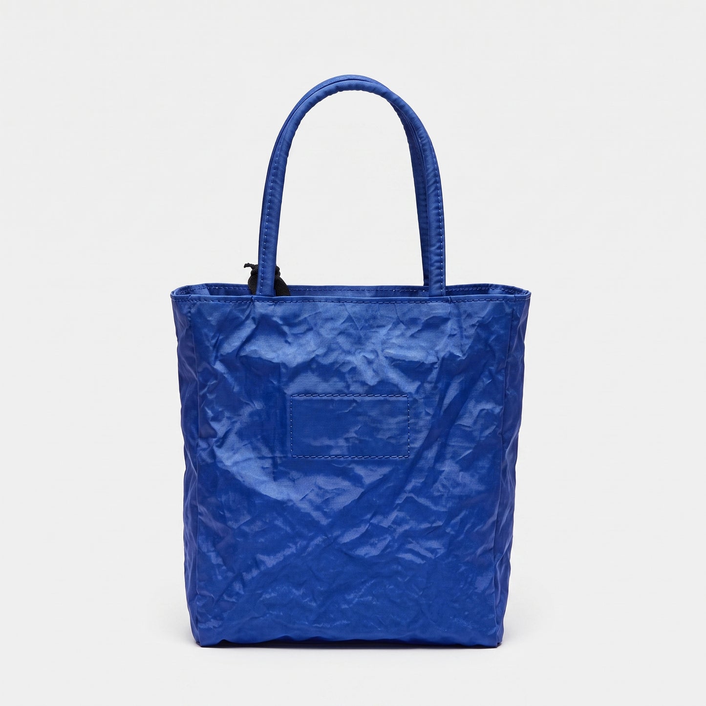 Crinkled Metallic Blue Tote Bag