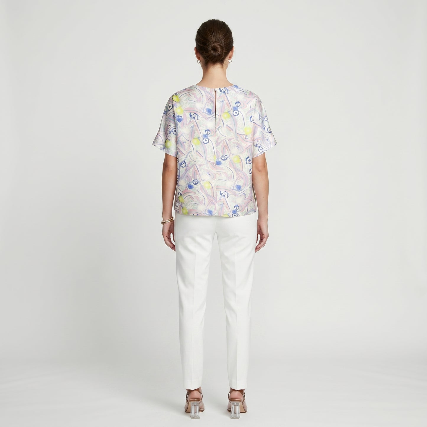 Pastel Floral Printed Blouse