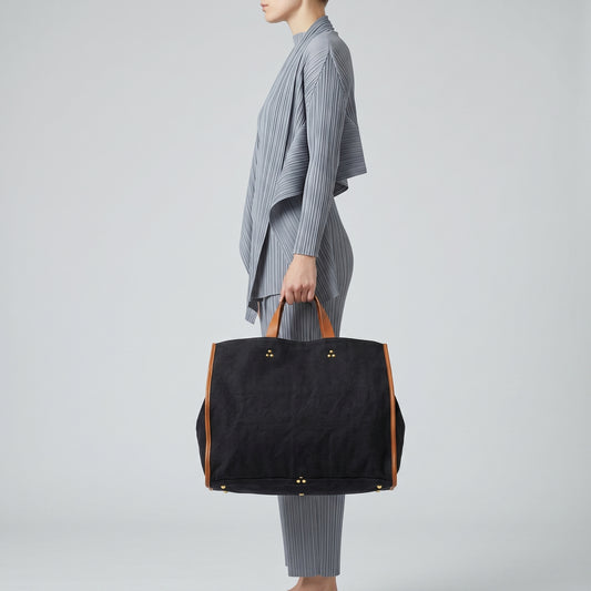 Two-Tone Canvas Tote Bag