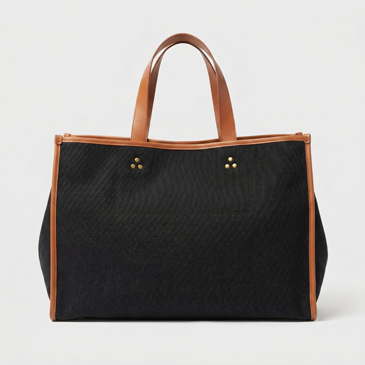 Two-Tone Canvas Tote Bag
